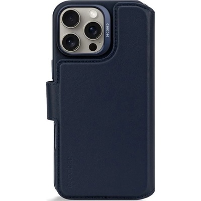 Decoded Leather Detachable Wallet - navy - ochranný kryt s MagSafe pro iPhone 16 Pro Max, modrý D25IPO16PMDW5NY