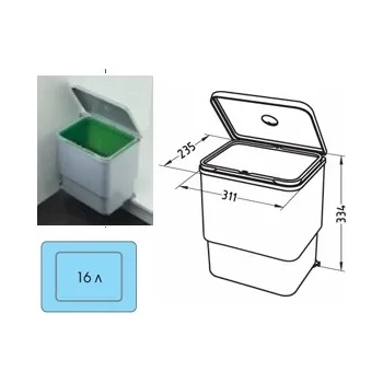 Image 1 of Кухненски кош за вграждане под мивка Alpro