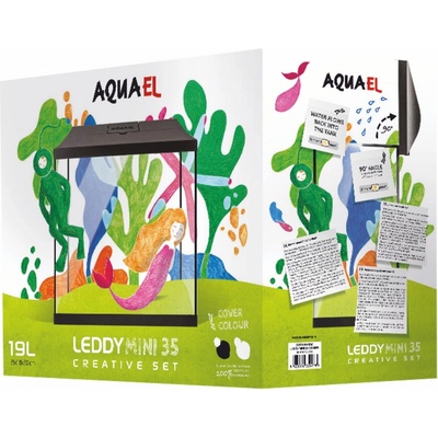 Aquael Leddy Mini akvarijný set čierny 126 l
