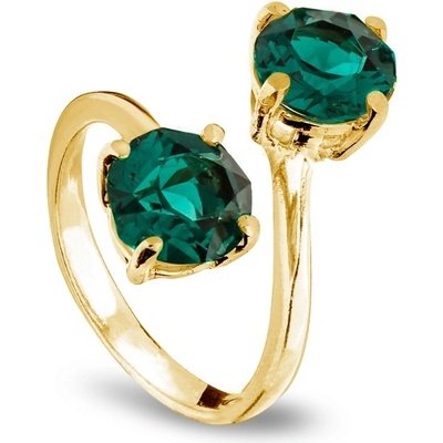 Spark Prsten zelený se Swarovski Elements Ronda PPG10882EM Emerald