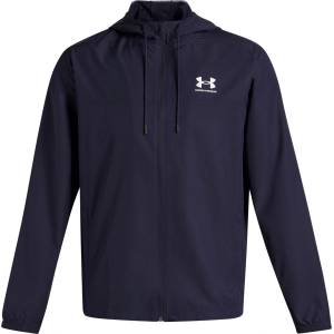 Under Armour Mens Sportstyle Water Resistant Wind Resistant Long Sleeve Windbreaker - Midnight Navy