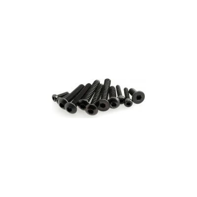 Axial Imbusové skrutky so šoškovitou hlavou samorezné M3x8 mm čierne 10 ks