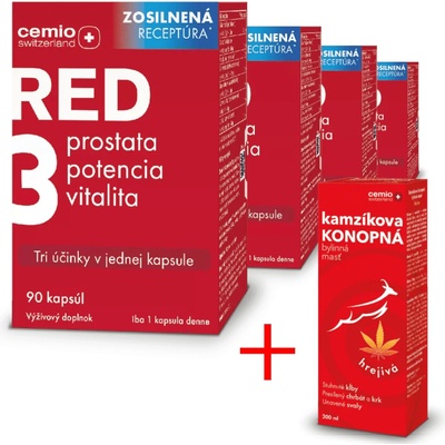 Cemio RED3® 4 x 90 kapsúl zosilnená receptúra 2024