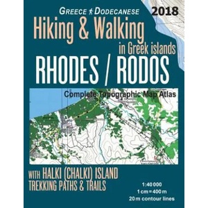 Rhodes (Rodos) Complete Topographic Map Atlas 1 | Sergio Mazitto (ISBN: 9781717538222)
