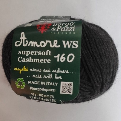 Borgo de' Pazzi Amore WS Super soft Cashmere 160 antracite 33
