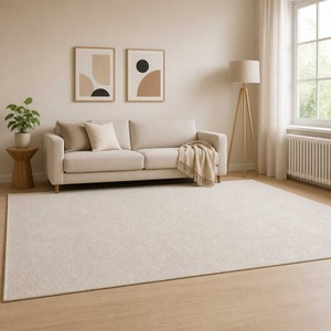 vidaXL Килим Кремаво 160 x 230 cm 100% полиестер 3 mm Пере се (42041626)