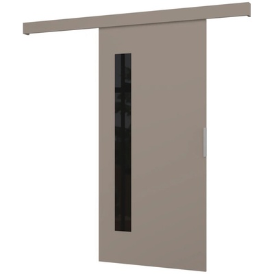 Sconto Posuvné dvere GELA 76 kašmírová/čierna 76x205 cm