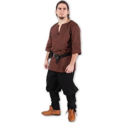 imago Bavlněná středověká košile hnědá