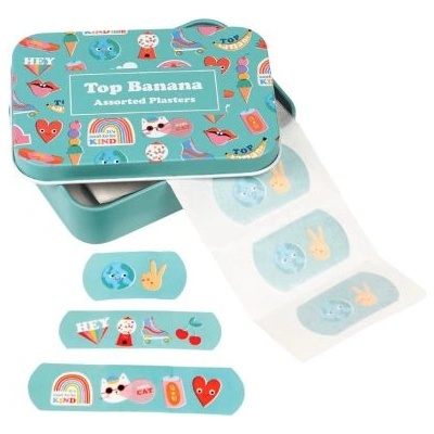 Rex London - Лепенки за рани в метална кутийка - Топ банана (29439)