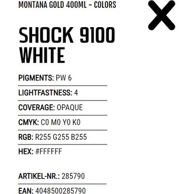 Montana Spray MONTANA GOLD 400ml SH9100 White