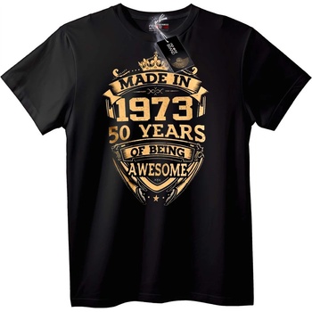 NOONEBRAND Тениска 50 Години Страхотност - L, Black