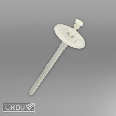 KLIMAS Wkret-met LFN-10 Talířová hmoždinka s plastovým trnem a prodlouženou expanzní zónou Ø10 mm 300 mm - 100 ks