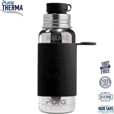 Pura Ttermo fľaša so športovým uzáverom 475 ml Black