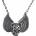Leather & steel fashion Колие с висулка punk devil skull pendant - lsf4 85
