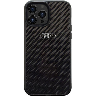 Audi Кейс Audi Carbon Fiber за iPhone 14 Pro Max 6.7"", черен / черен, твърд, AU-TPUPCIP14PM-R8/D2-BK (KXG0072829)