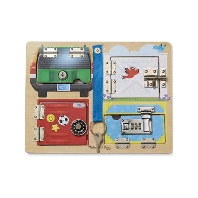 Melissa & Doug Детска дървена дъска със заключалки - 19540 - Melissa and Doug, 000772195409