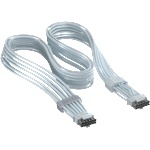 Corsair ThermalProtect Universal PCIe 5.1 600W 12V-2x6 Cable, White (CP-8920473) - Allstore