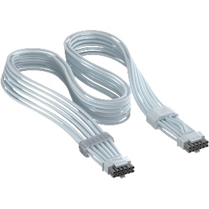 Corsair ThermalProtect Universal PCIe 5.1 600W 12V-2x6 Cable, White (CP-8920473) - Allstore