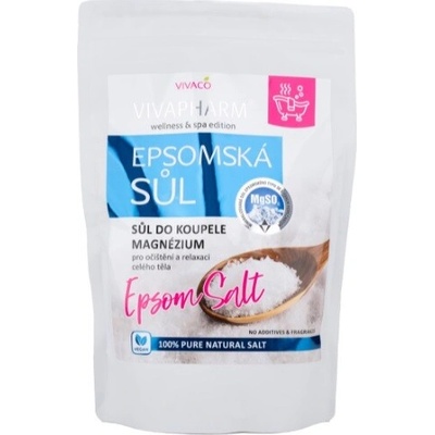 VIVAPHARM Epsomská soľ do kúpeľa 1000 g