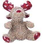 Flamingo Krola коледна плюшена играчка седи́щ елен за кучета 1 бр