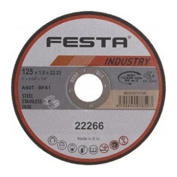 Festa Kotouč řezný 125 x 1 x 22,2 mm 22266