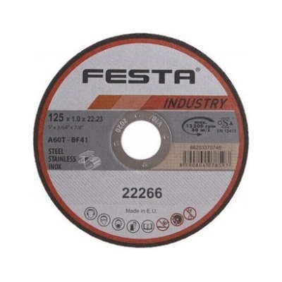 Festa Kotouč řezný 125 x 1 x 22,2 mm 22266