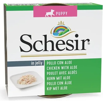 Schesir Puppy Chicken With Aloe in jelly за бебета пиле с алое 150gr