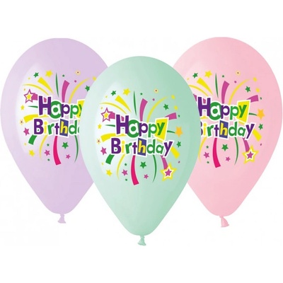 Godan Latexové balóny na hélium Sparkle Happy Birthday 13