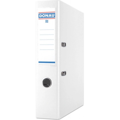 Donau Pákový pořadač - A4, s kapsou, kartonový, hřbet 7,5 cm, bílý – Zboží Živě