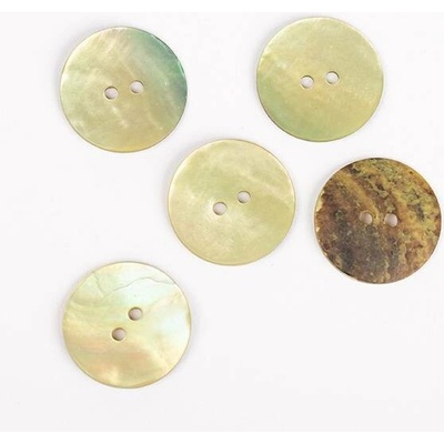Kulatý knoflík Drops Ø 20 mm perleťový zelený
