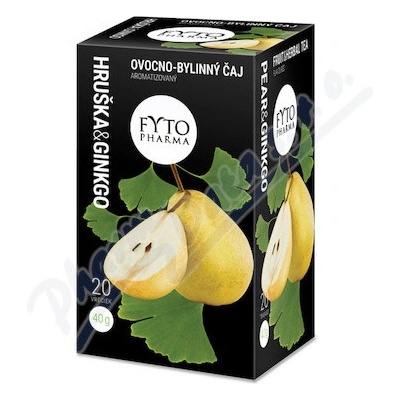 Fytopharma Ovocno bylinný čaj Hruška + Ginkgo 20 x 2 g