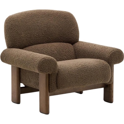 Kave Home Nema Hnědé bouclé
