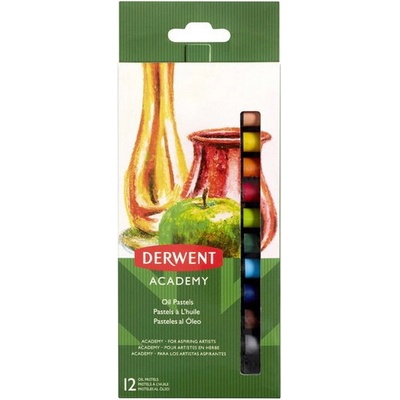 Derwent olejové kriedy Academy 12 farieb