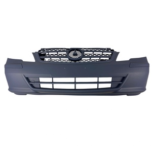  Предна броня за Mercedes Vito W639 (2010-2014) с отвори за парктроник и решетка (6398806970S1)