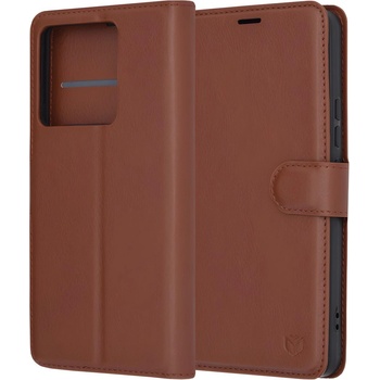 Techsuit Кожен калъф за Xiaomi Redmi Note 13 Pro 5G / Poco X6 - Кафяв KP36752 (36752)