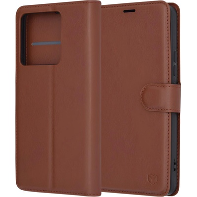 Techsuit Кожен калъф за Xiaomi Redmi Note 13 Pro 5G / Poco X6 - Кафяв KP36752 (36752)