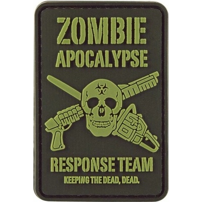 KOMBAT Nášivka plast ZOMBIE APOCALYPSE velcro