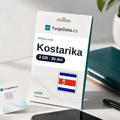 eSIM Kostarika 3 GB / 29 dní