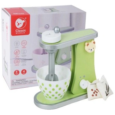 Classic World - Дървен миксер - Зелен (CW50513)