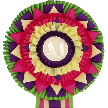 Kokarda šestiřadá KVĚTINA průměr 20 cm
