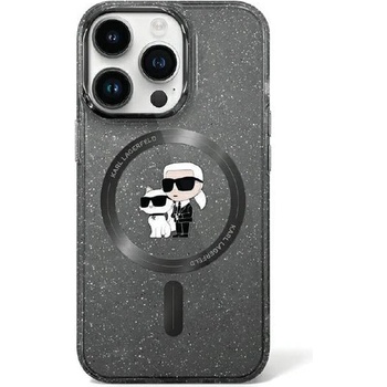 KARL LAGERFELD Кейс Karl Lagerfeld KLHMN61HGKCNOK за iPhone 11 / Xr 6.1"", черен / черен, твърд, Karl&Choupette Glitter MagSafe (KXG0075628)