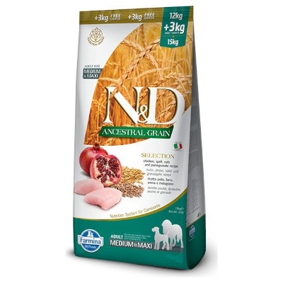 N&D dog AG Selection Adult Medium & Maxi 15 kg