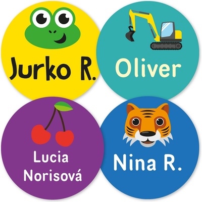 Menovky pre školákov veľký výber motívov 35 ks