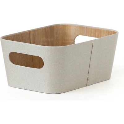 TORO Úložný košík KITCHISIMO 26 x 18 x 11 cm béžová
