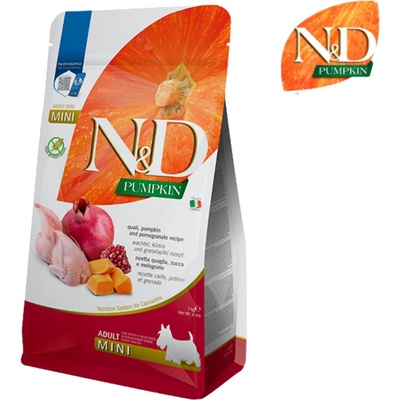 N&D Pumpkin Dog Adult Mini Quail & Pomegranate 2 kg
