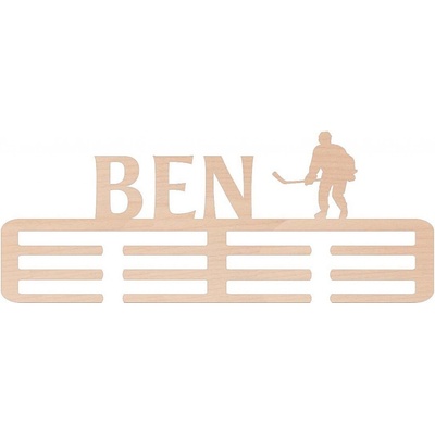 ČistéDřevo Dřevěný věšák na medaile hokej Zvolte Muž – Zbozi.Blesk.cz