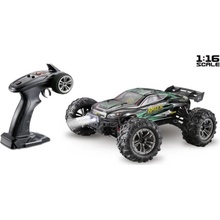 Absima Racer černá zelená komutátorový RC model auta elektrický Truggy 4WD 4x4 RtR 2,4 GHz vč. akumulátorů a kabelu k nabíjení 1:16