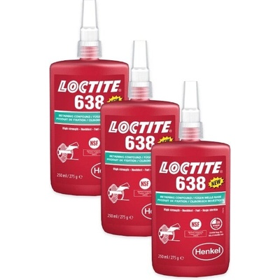 Loctite 638 upevňovanie 250 ml 3 ks