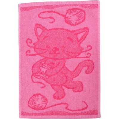 Profod Detský uterák Cat pink, 30 x 50 cm