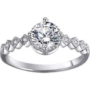 Silenti Jewelry Сребърен пръстен "Контраст" - 6 - 52мм (16.6мм диам. )